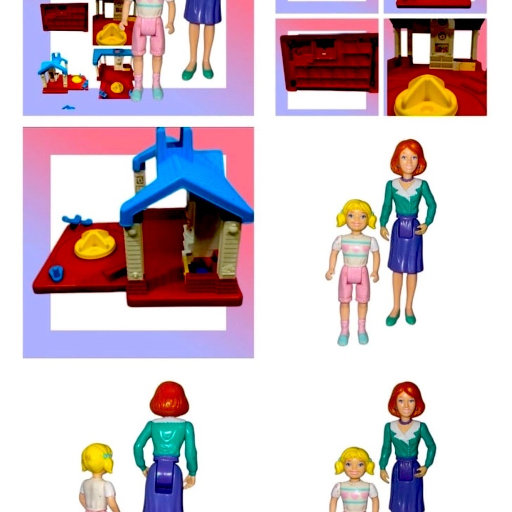 Playskool preschool set dollhouse with 2 figures lot -shipped disassembled